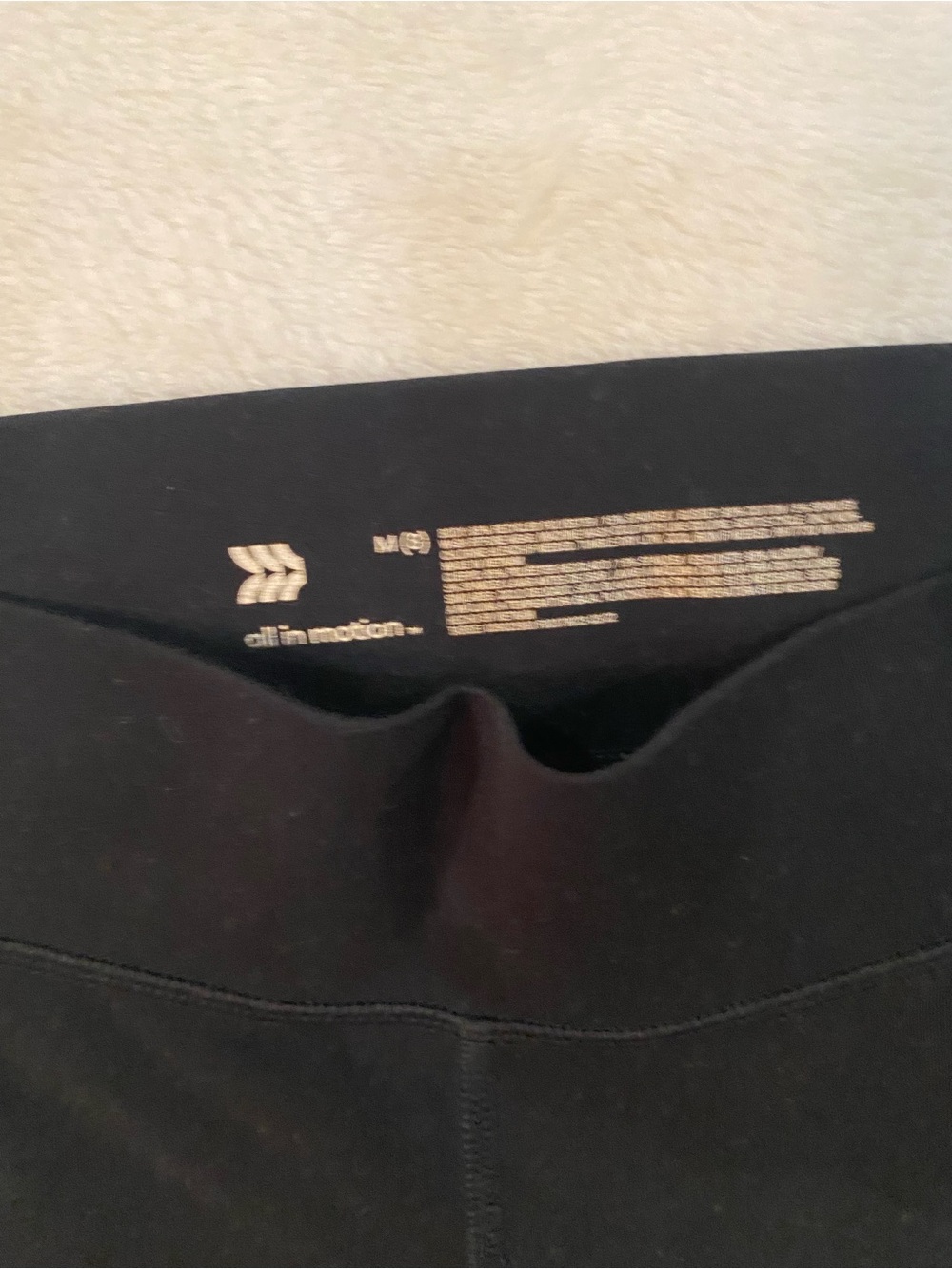 all in motion Black Compression Leggings Size 8 - Picture 2 of 4